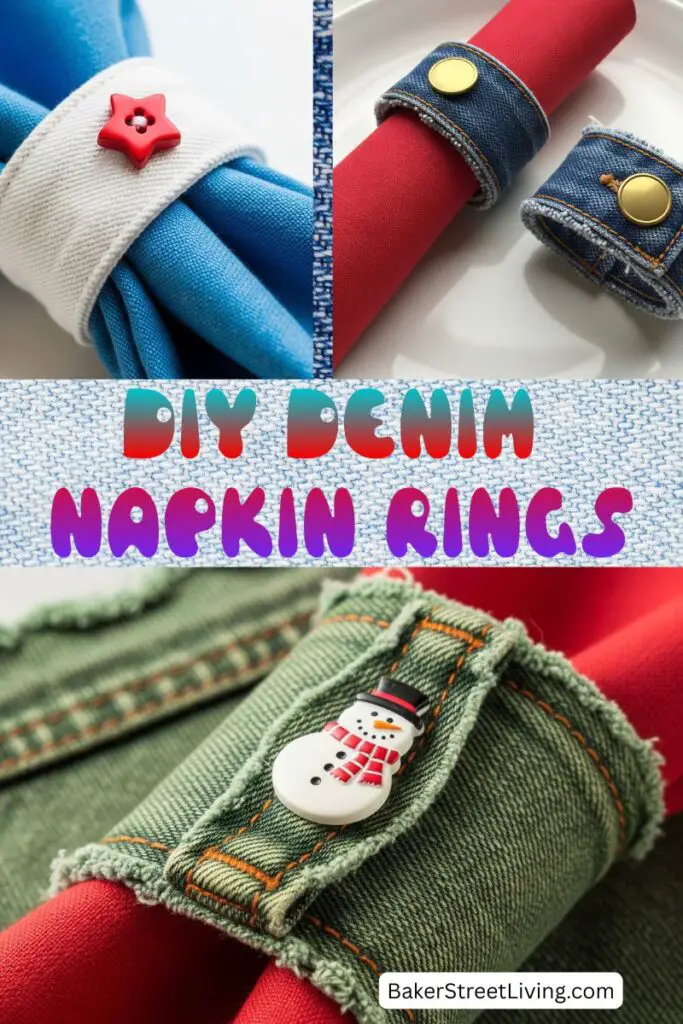 Easy to Make Denim Napkin Rings