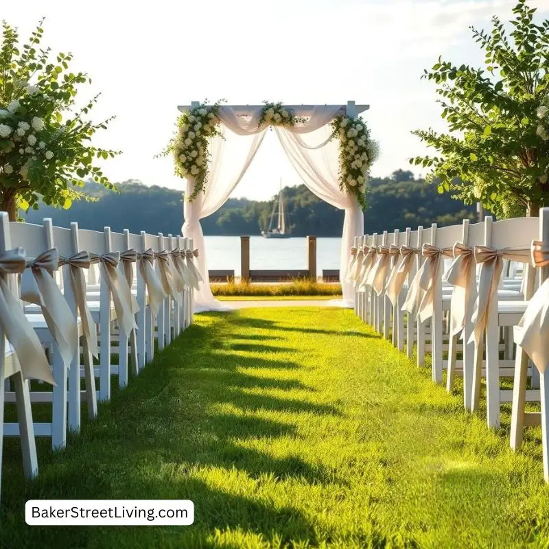 waterside summer wedding
