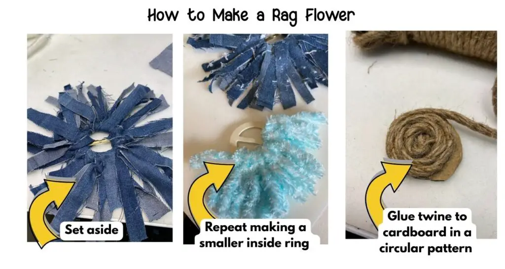 how to make a rag flower