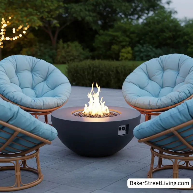 Fire Pit Seating Ideas - Papasan Comfort