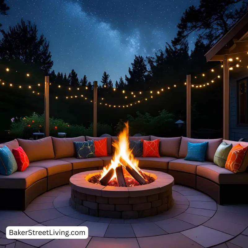 Fire Pit Seating Ideas - Cozy Sectional