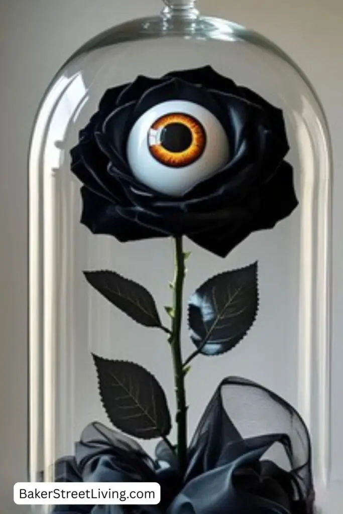 DIY Halloween Eyeball Flower