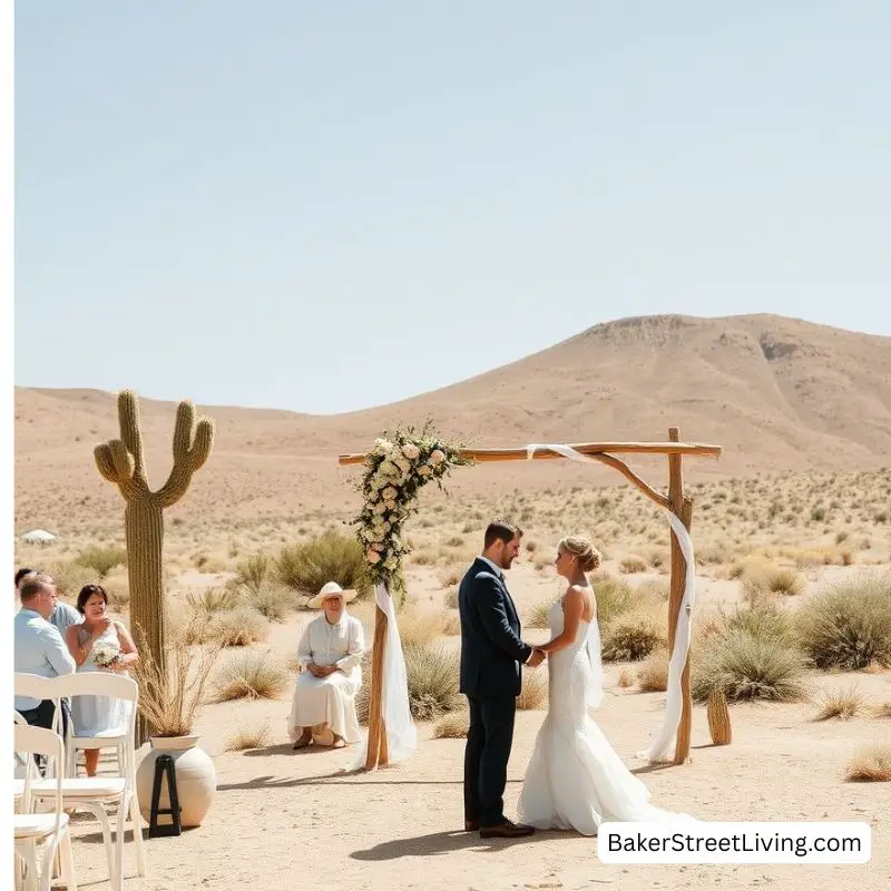 summer wedding ideas - desert wedding
