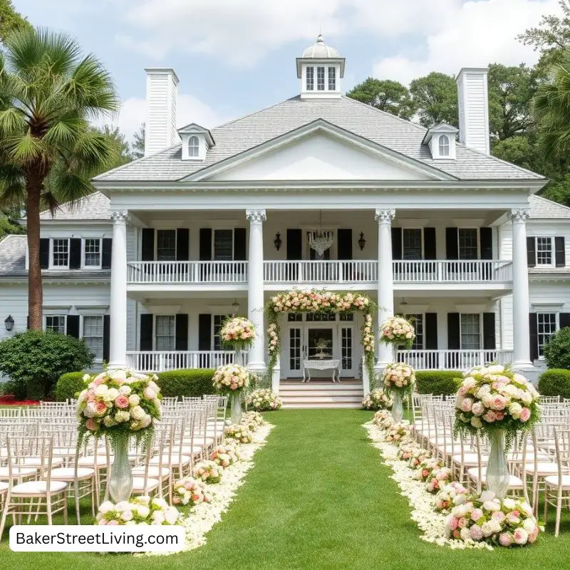 summer plantation wedding