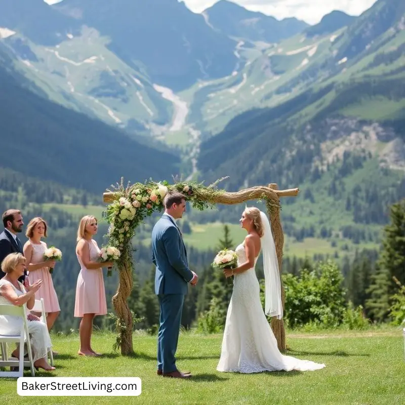 summer mountina wedding