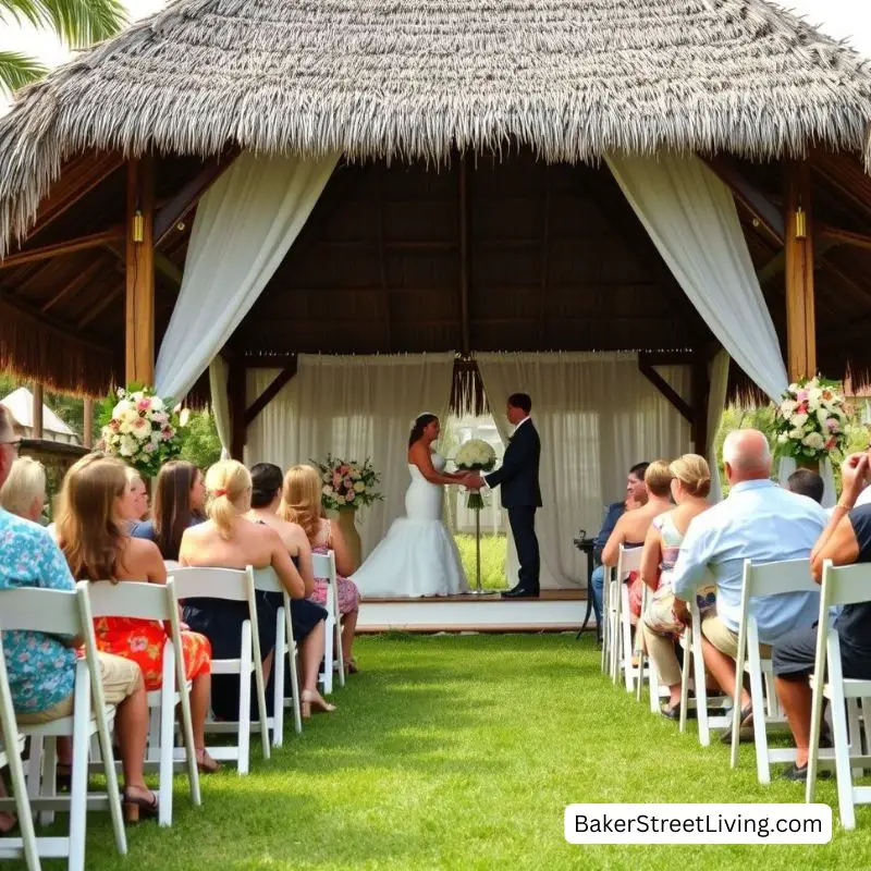 Summer Tiki Hut Wedding