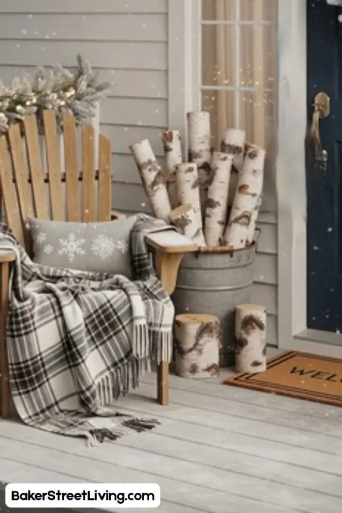 winter front door decorating Ideas
