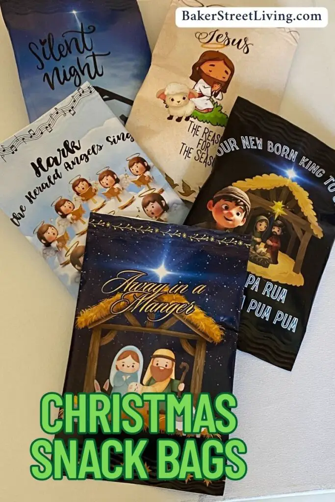Printable Christian Christmas Snack bags