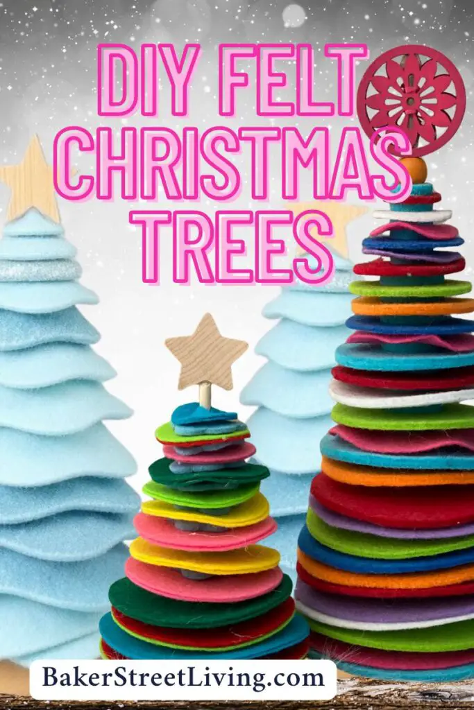 easy to make felt christmas trees