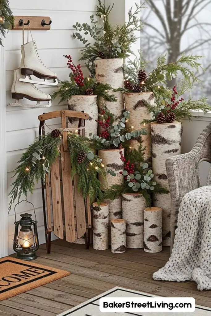 Winter door decorating ideas
