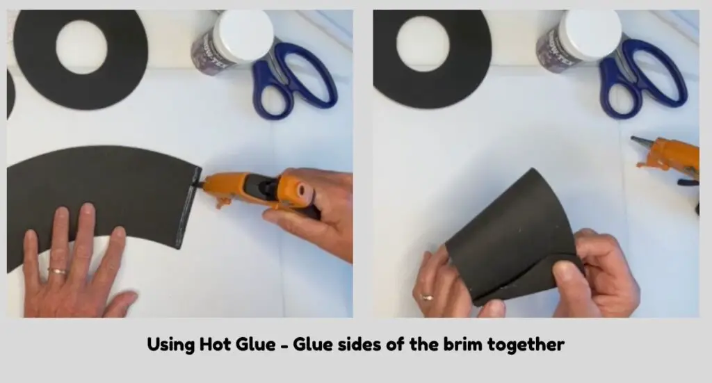 making a snowman top hat