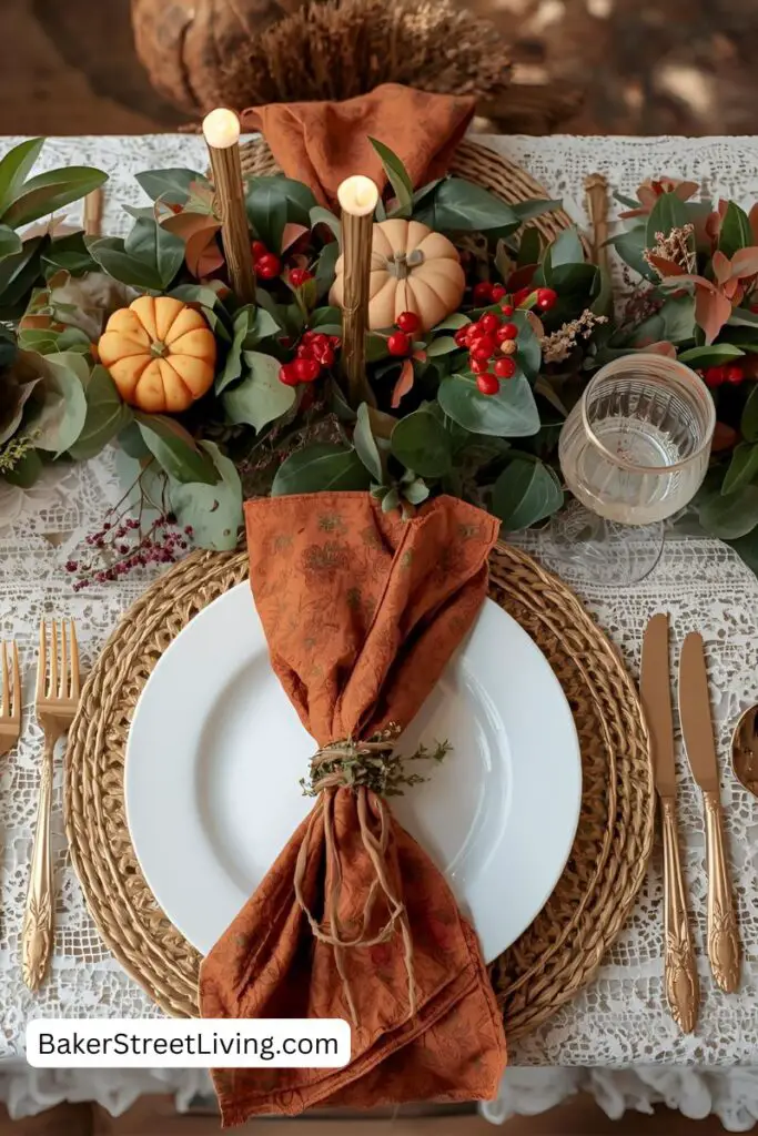 lacy Rustic Fall table