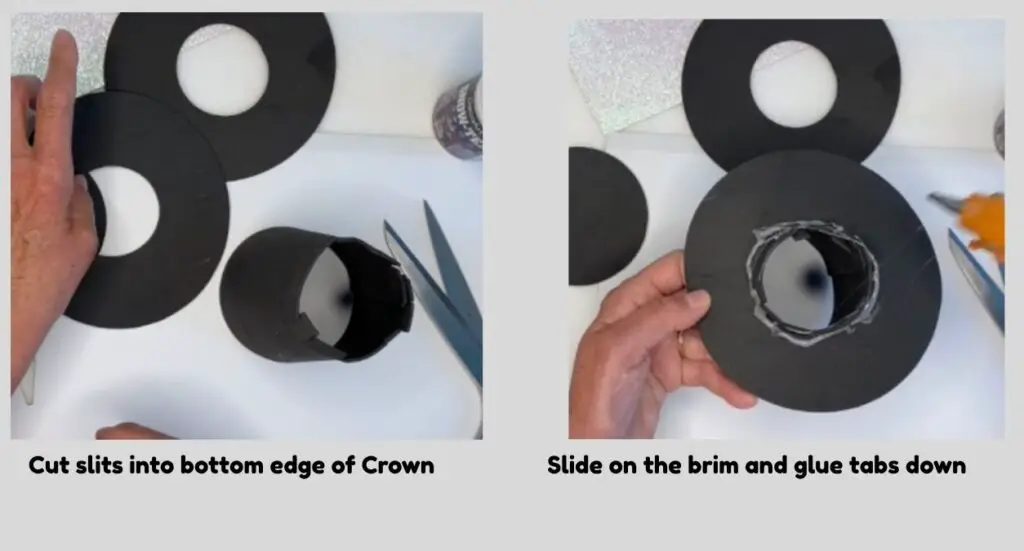 making a snowman top hat