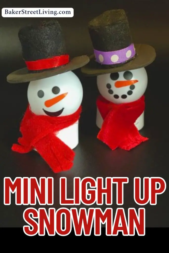 Easy to Make Mini Snowman Light