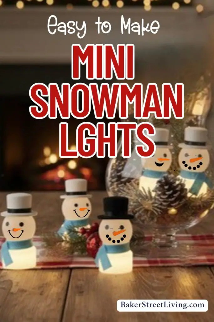 DIY Mini Light Up Snowman 