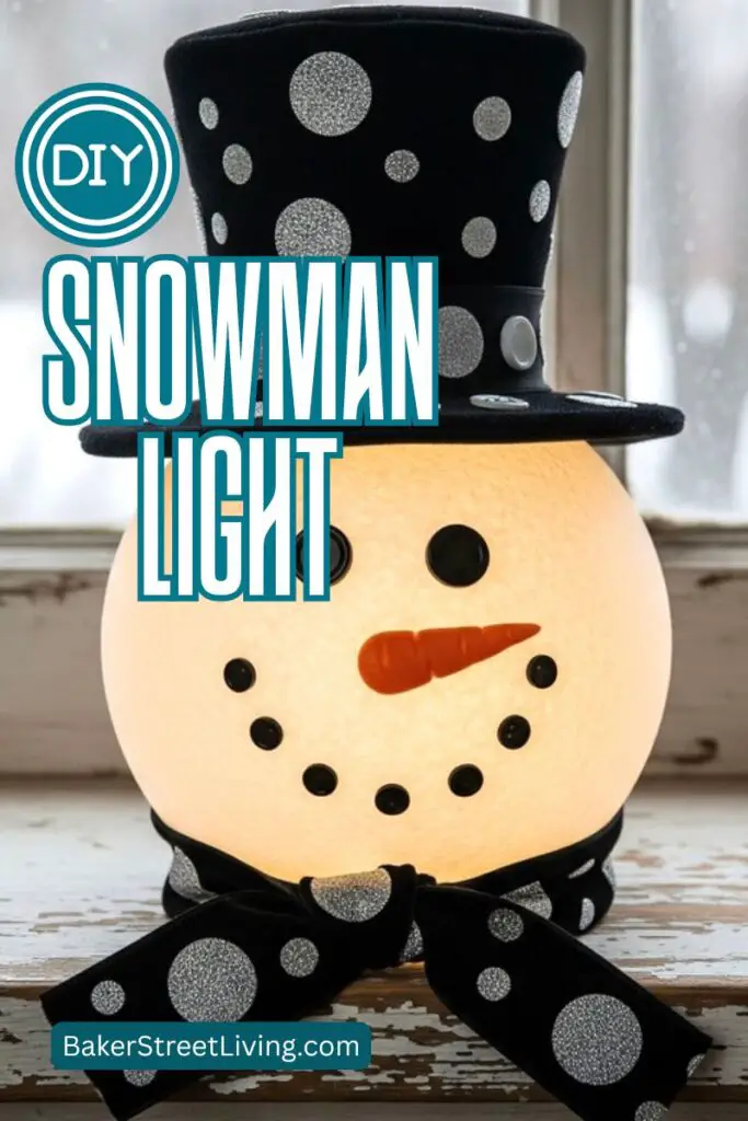 Easy to Make DIY Snowman Light
