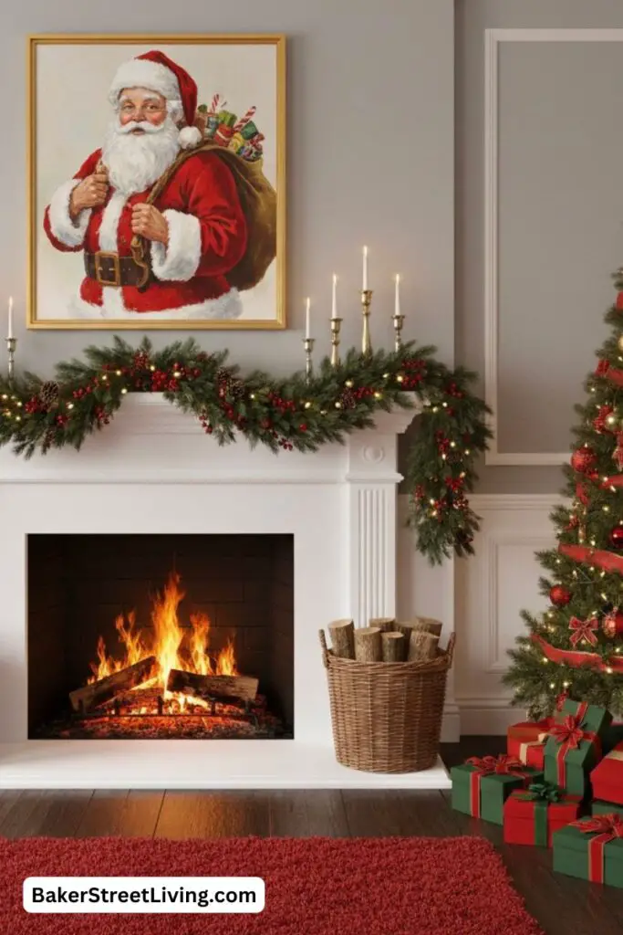 Christmas Fireplace Decor Ideas