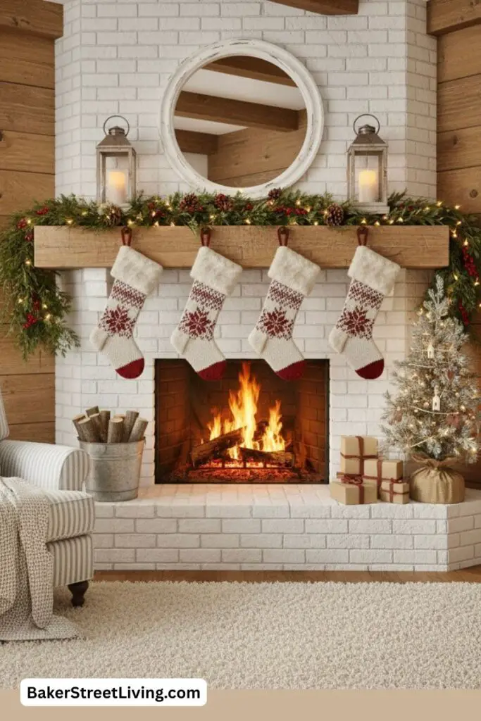 Christmas Fireplace Decor Ideas
