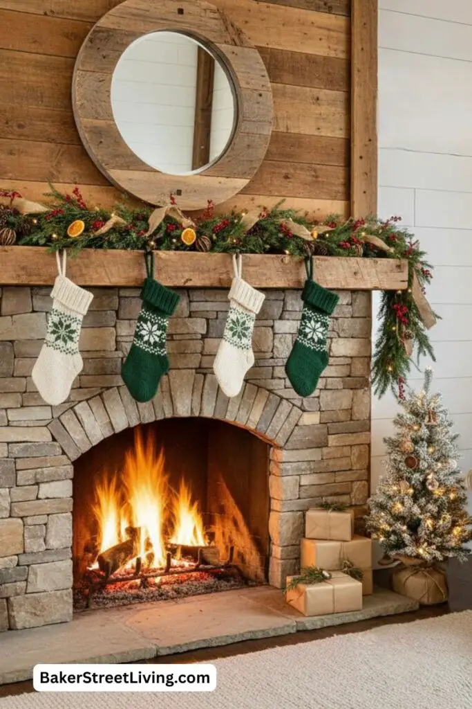 Christmas Fireplace Decor Ideas