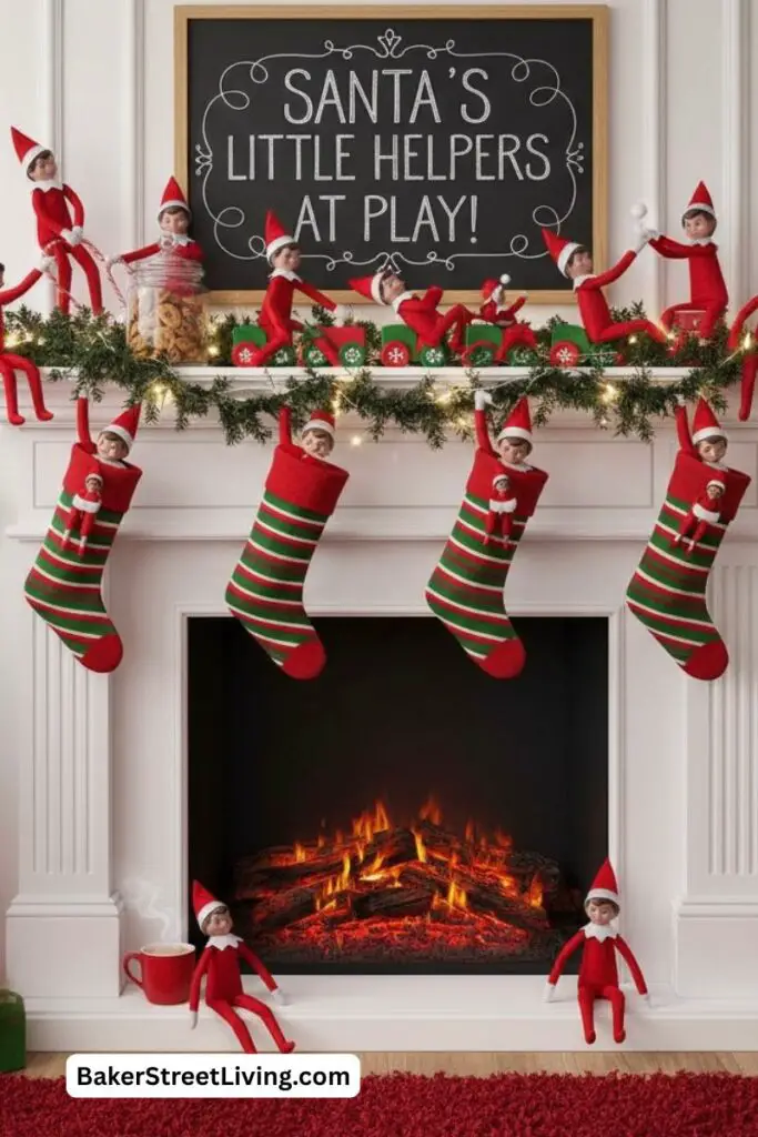 Christmas Fireplace Decor Ideas