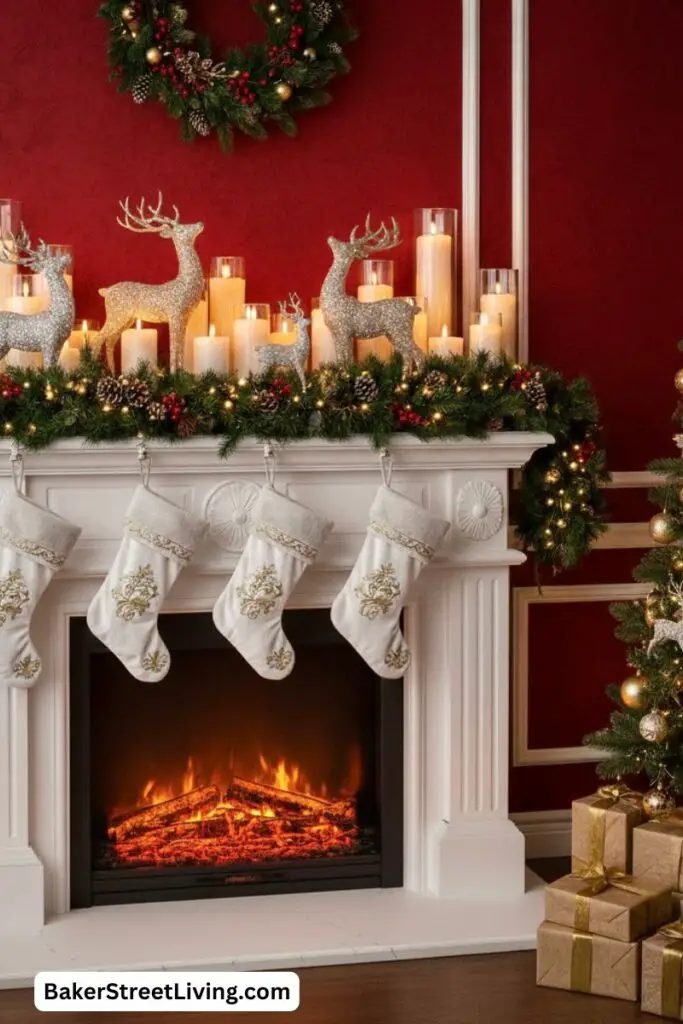 Christmas Fireplace Decor Ideas