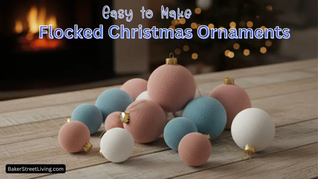 Flocked Ornaments for christmas