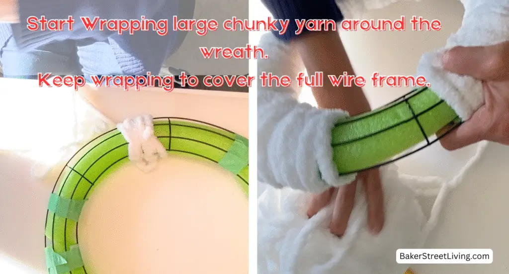 Making a Yarn Wreath