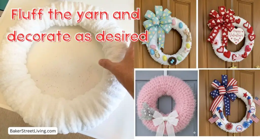 Making a Yarn Wreath