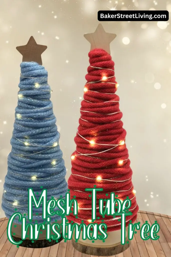 DIY Mesh Tube Christmas Tree