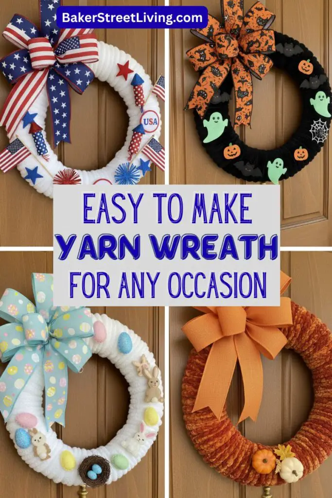 Easy to Make yarn Wreath