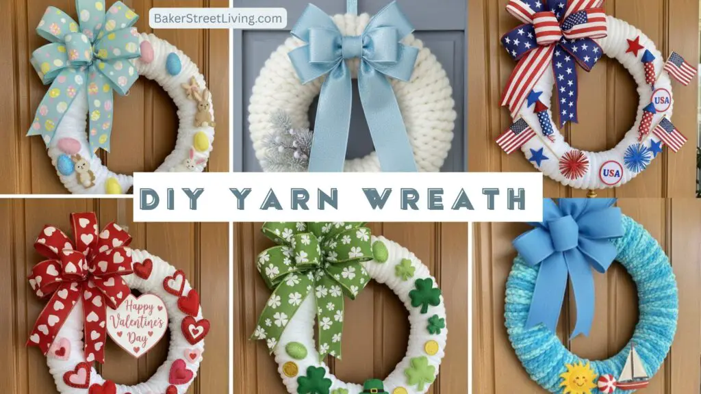 Easy DIY Yarn Wreath