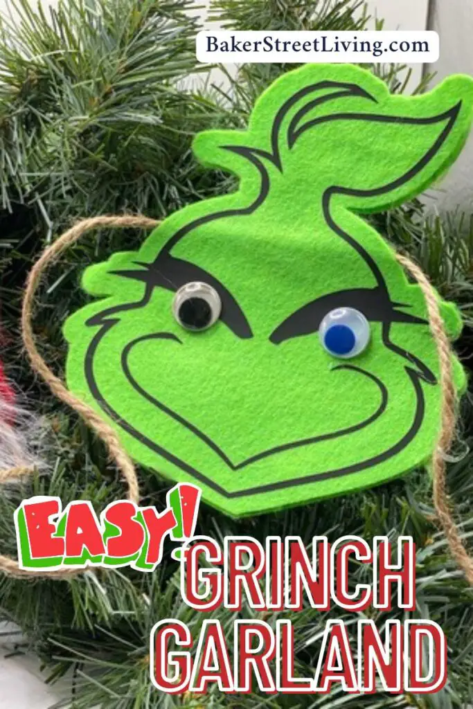 easy DIY Grinch Garland