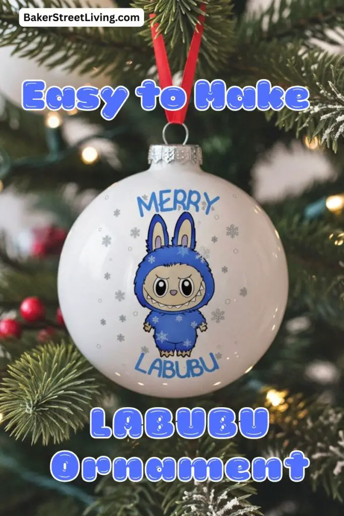 easy diy labubu christmas ornament