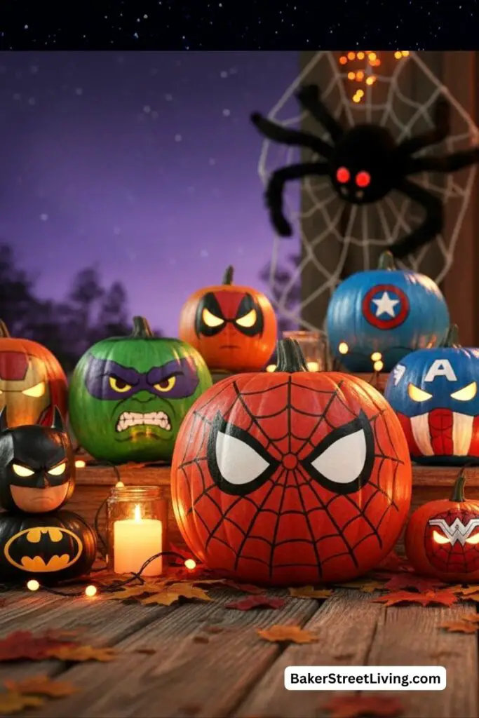 painted halloween pumpkins