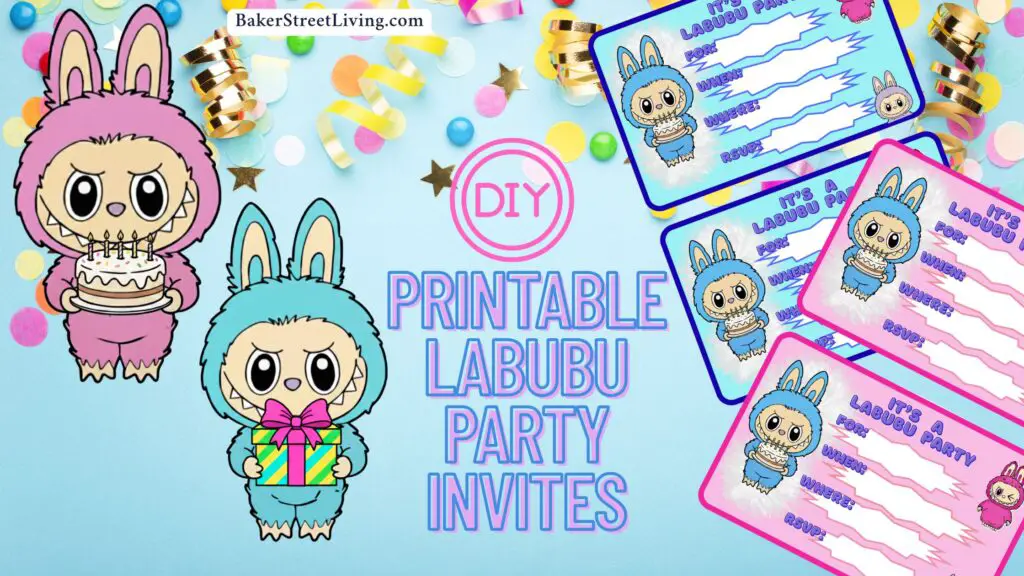 printable Labubu Party Invitations