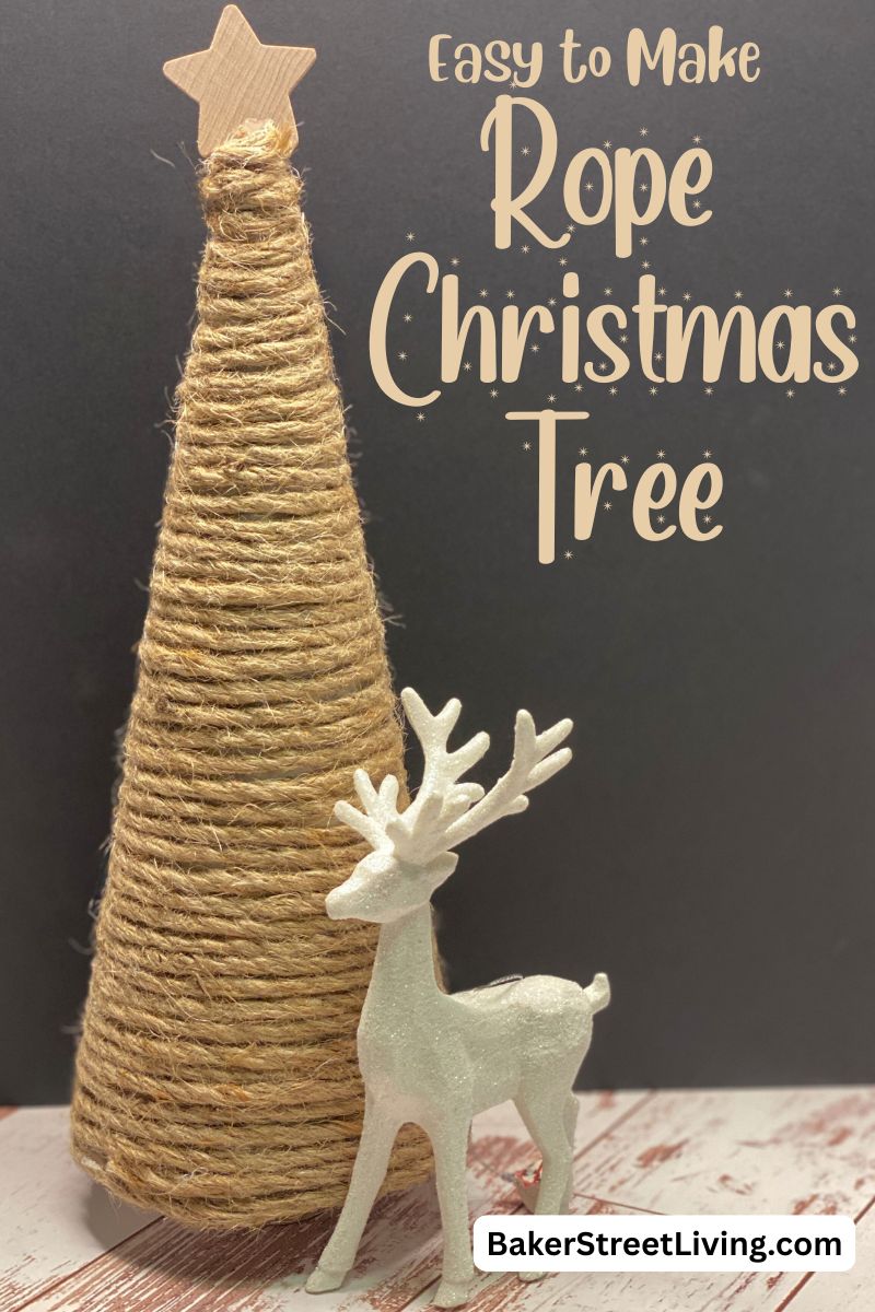 Quick and Easy to Make Rope Christmas Tree - Baker Street Living