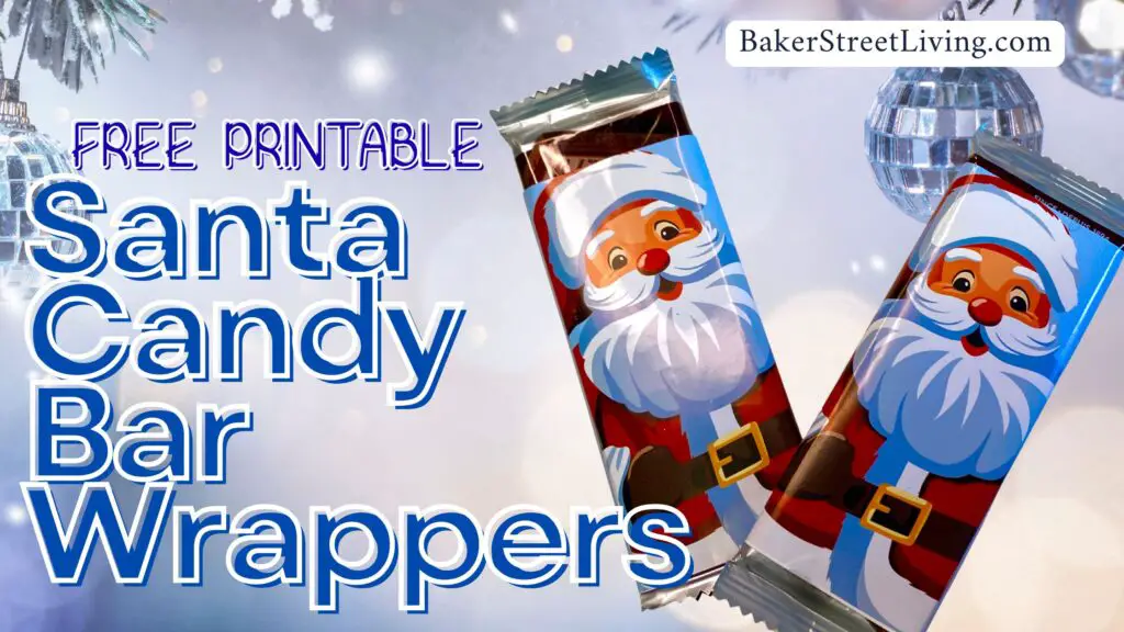 Free Printable Santa candy Bar Wrapper
