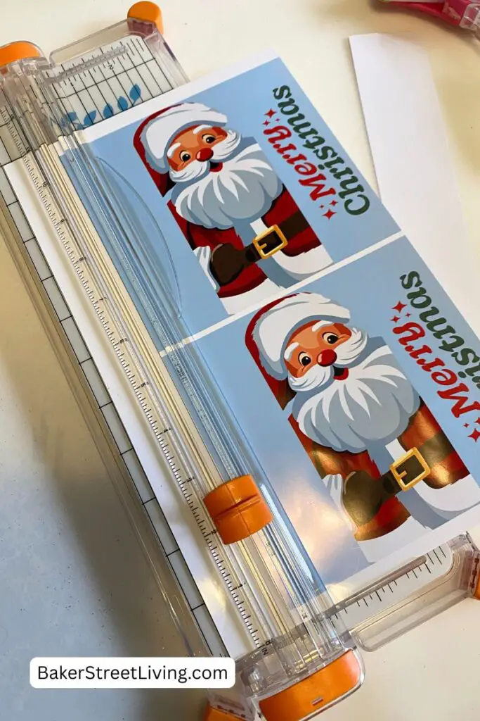 Free Printable Santa candy Bar Wrapper