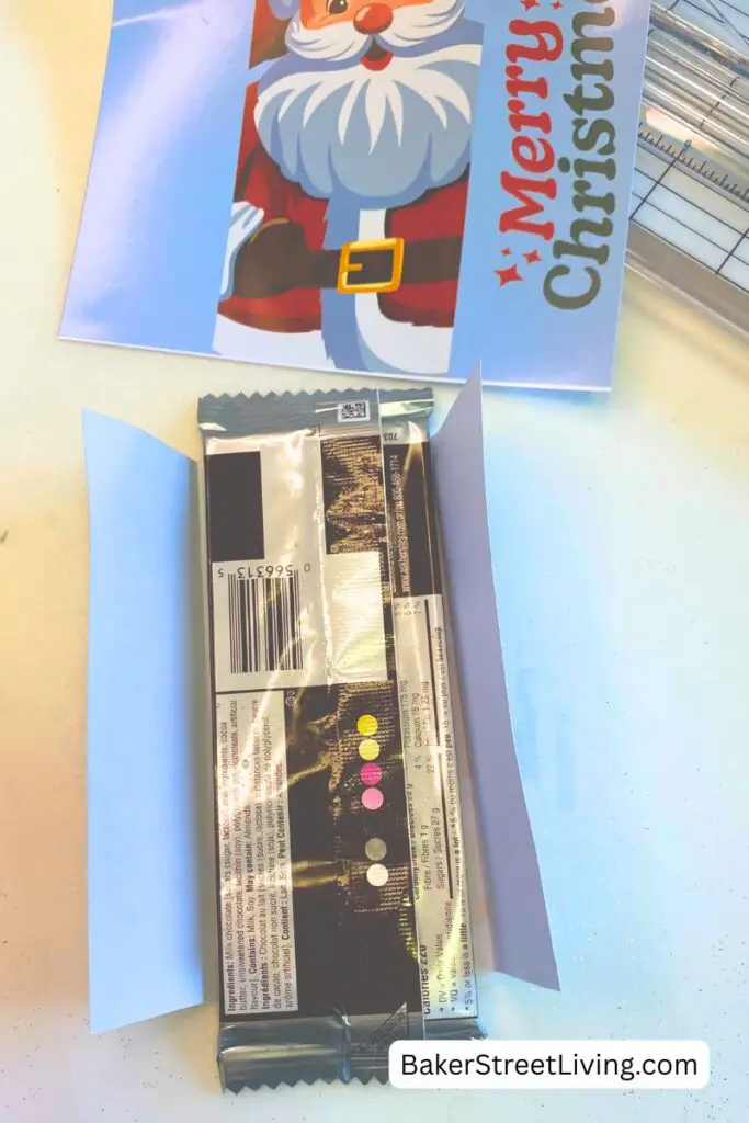 Free Printable Santa candy Bar Wrapper