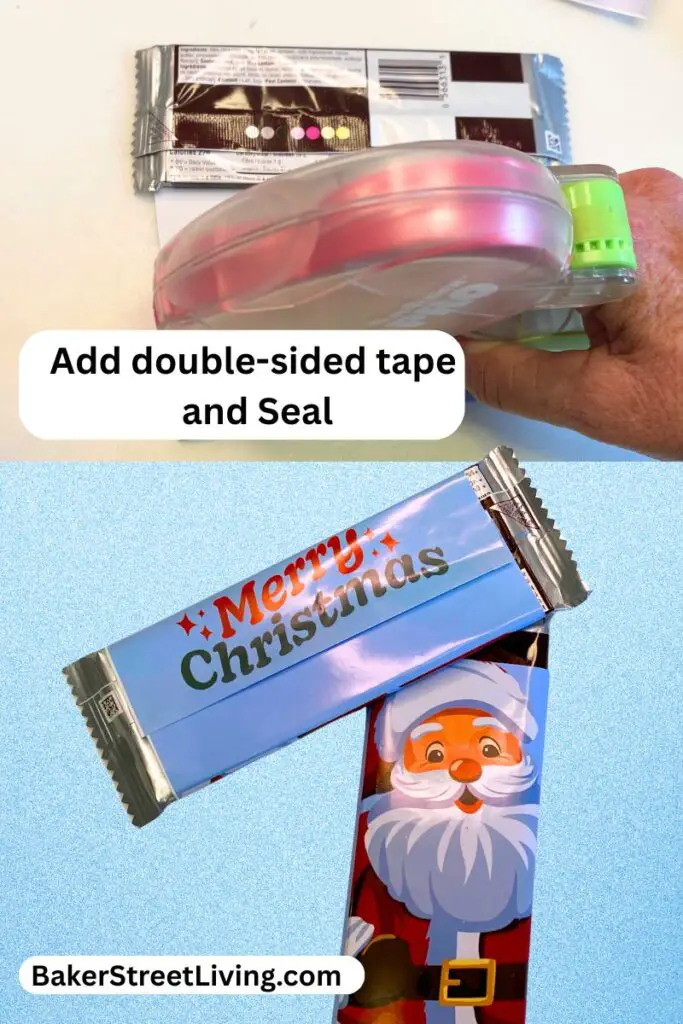 Free Printable Santa candy Bar Wrapper