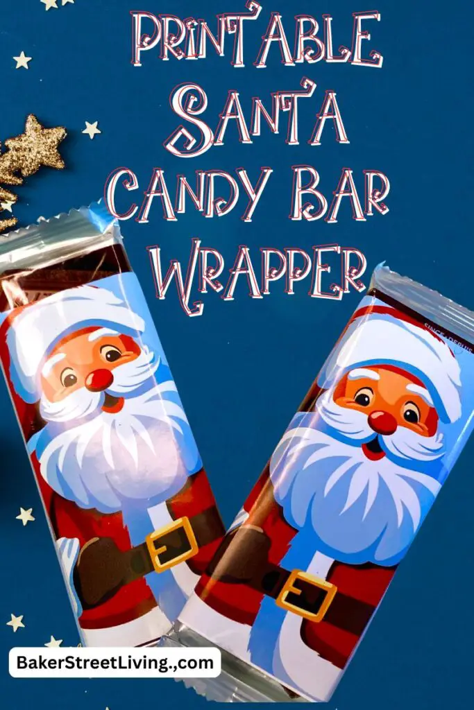 Free Printable Santa candy Bar Wrapper