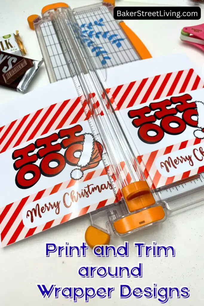 making printable christmas candy bar wrappers