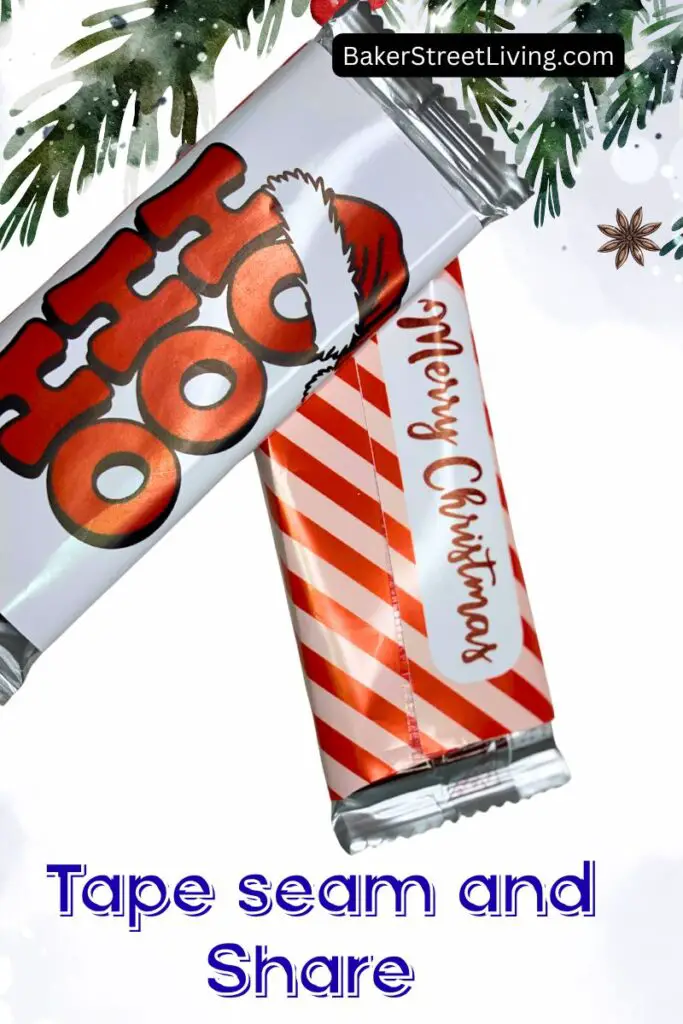 Making Printable Christmas Candy Bar Wrappers
