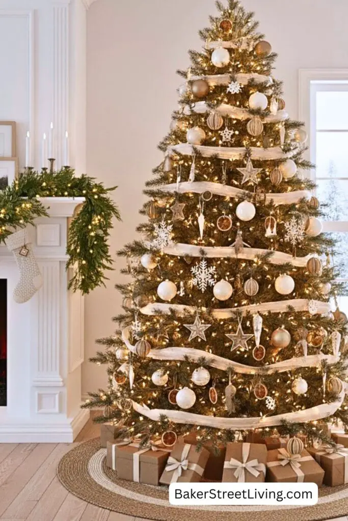 Decorating for christmas with neutral colours
