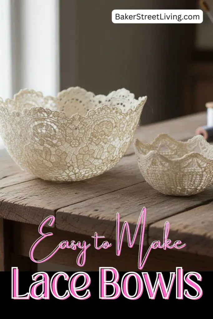 How to Make Lace Bowls