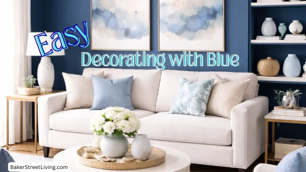 decorating with blue