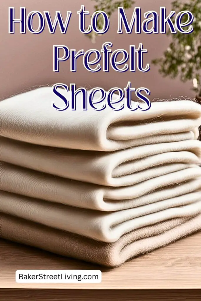 how to make prefelt sheets