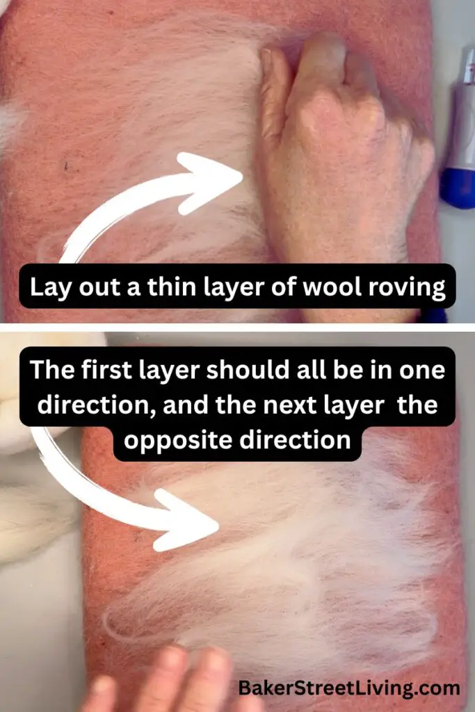 DIY Needle Felted Prefelt