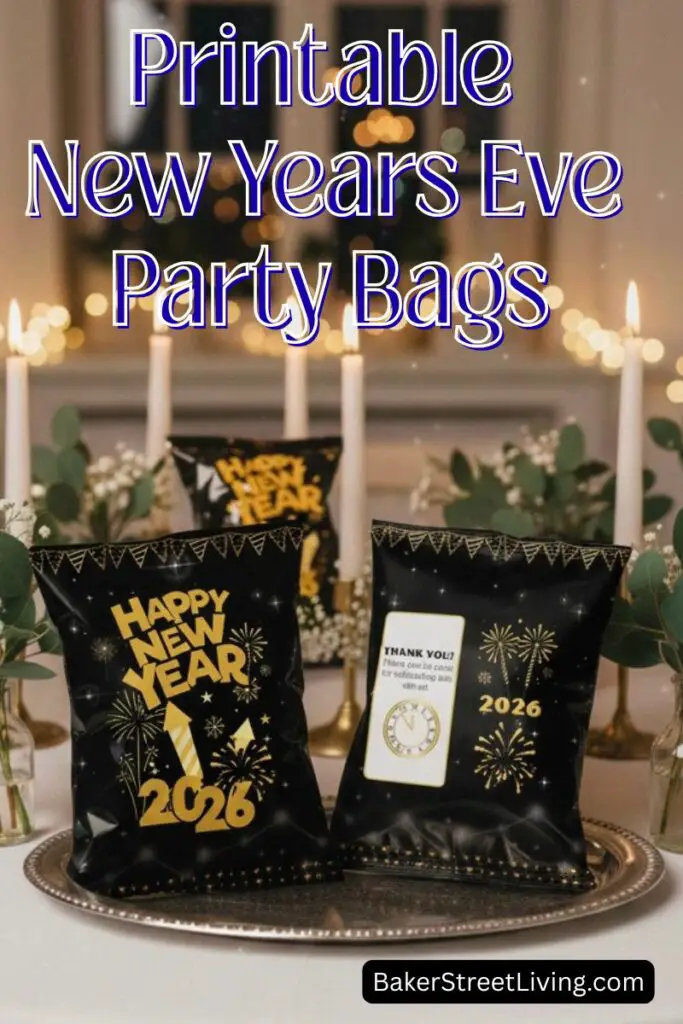 Printable New Years Eve Party Bags