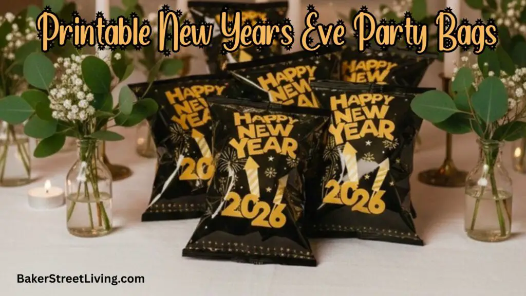 Printable New Years Eve Party Bags